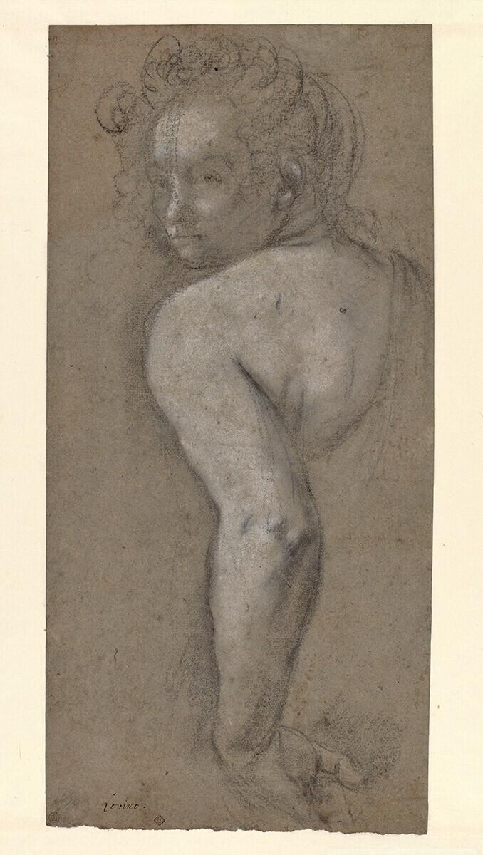 Figuur met ontblote schouder