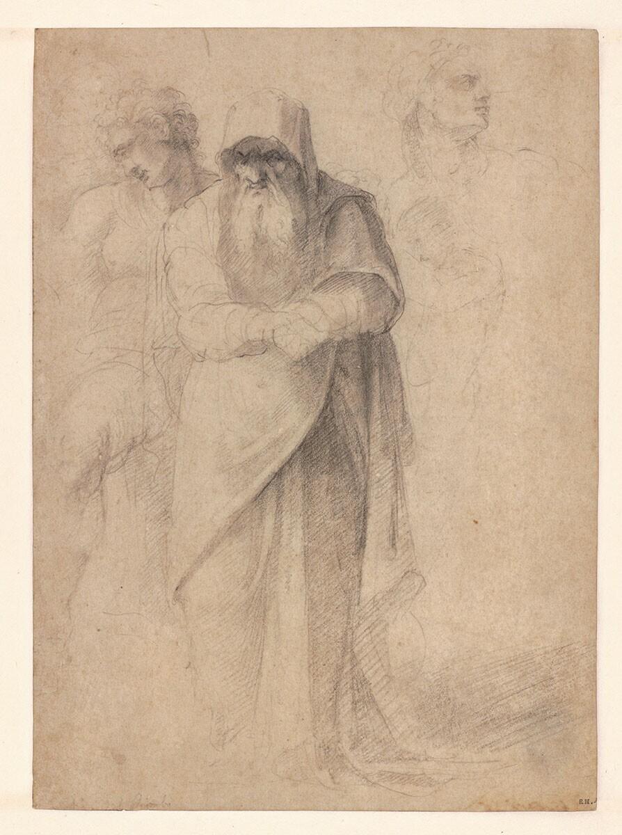 Studies of a Standing Old Man and Three Other Figures