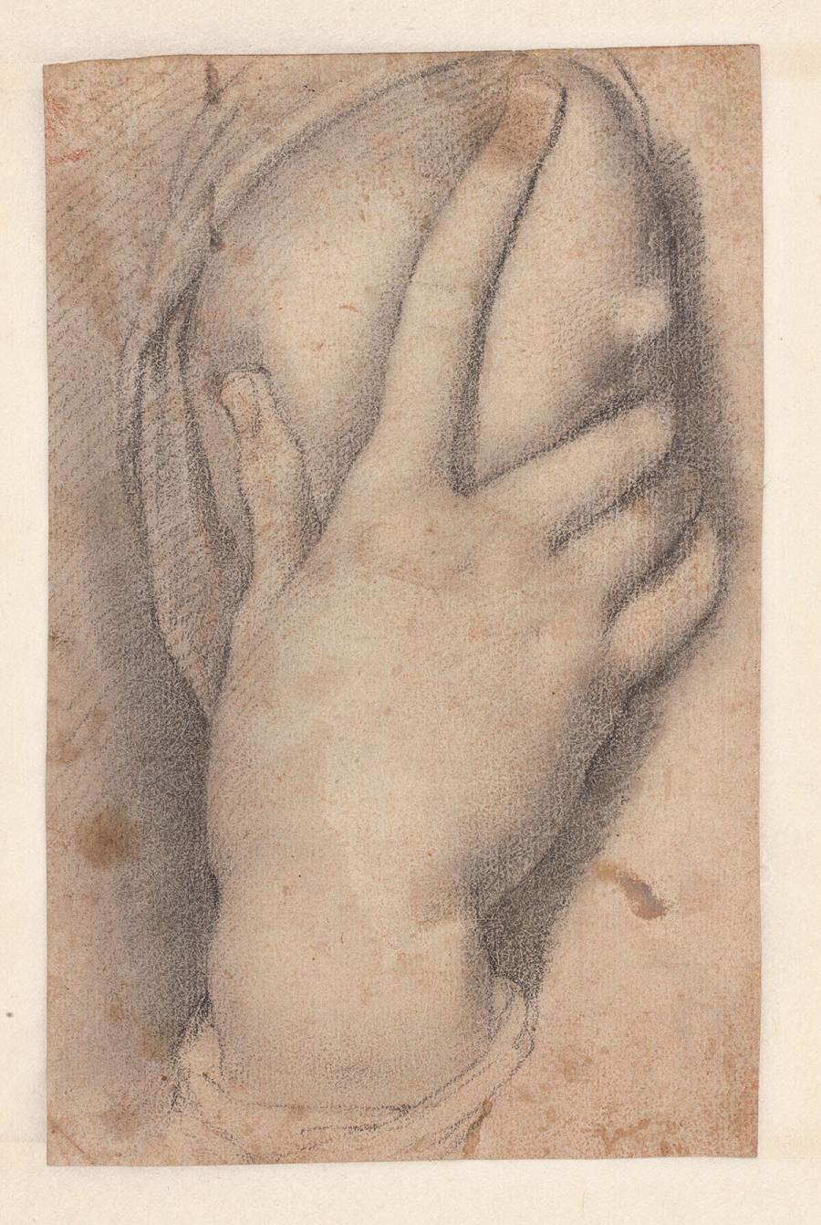 Study of a Suckling Mother's Hand and Breast