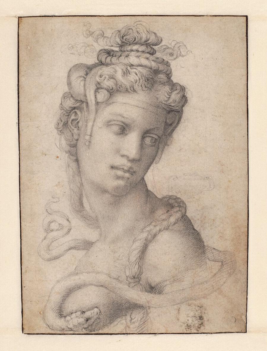 Copy after Michelangelo's drawing of Cleopatra