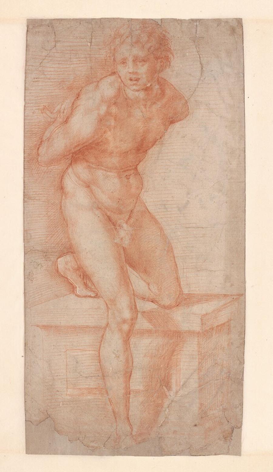 Isaac Kneeling on a Sacrificial Block (after 'The Sacrifice of Isaac')