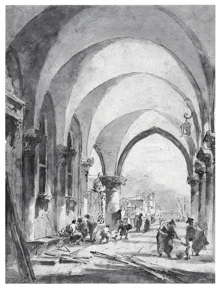 The Lagune Seen through the Arches of the Palazzo Duchale