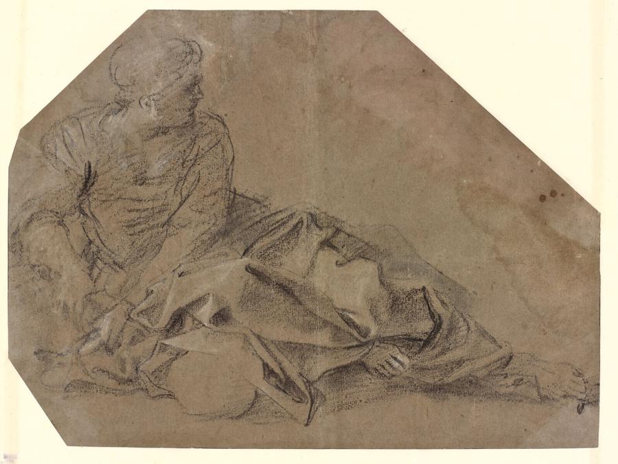 Study of a Woman Sitting on the Ground