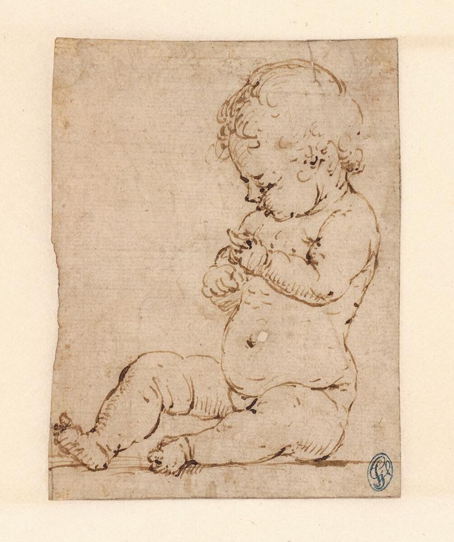Seated Nude Boy