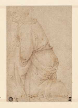 a-saint-kneeling-to-the-left