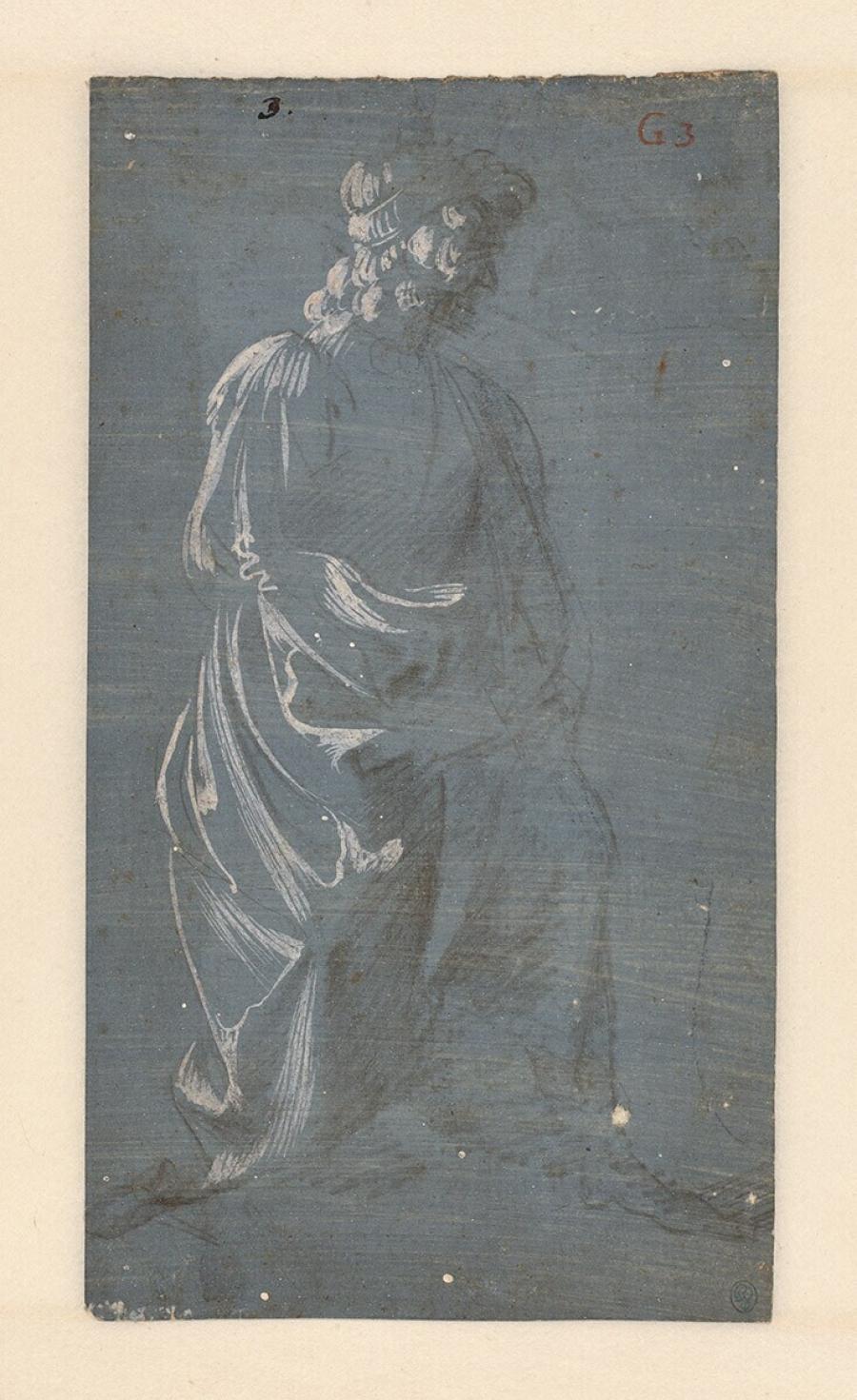 Seated Man looking Right