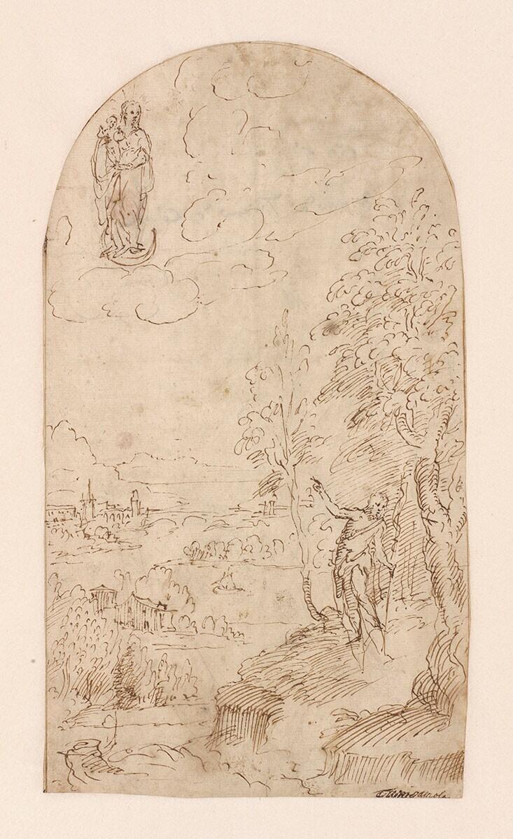 Landschap met Johannes de Doper