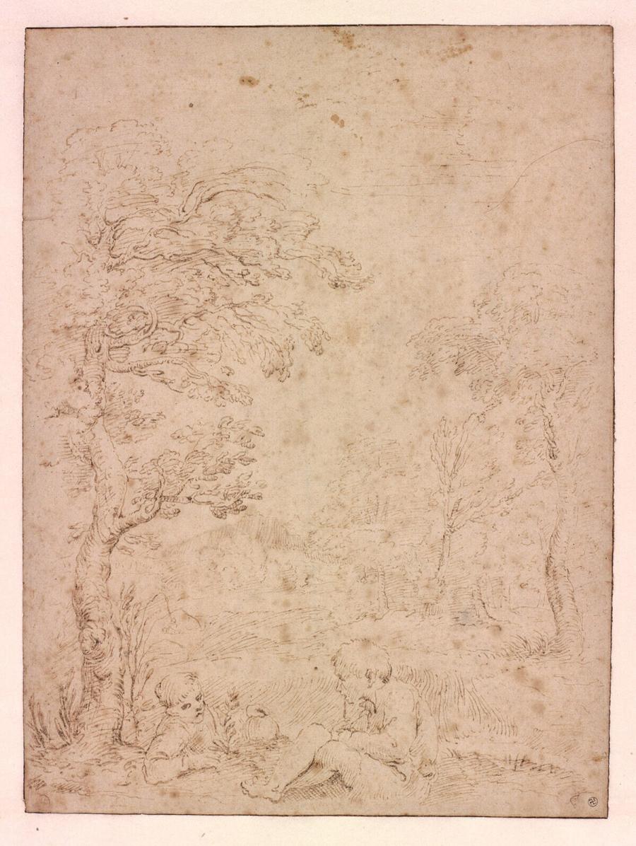 Landscape with Two Boys in the Foreground