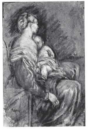 zittende-vrouw-met-kind-in-haar-schoot
