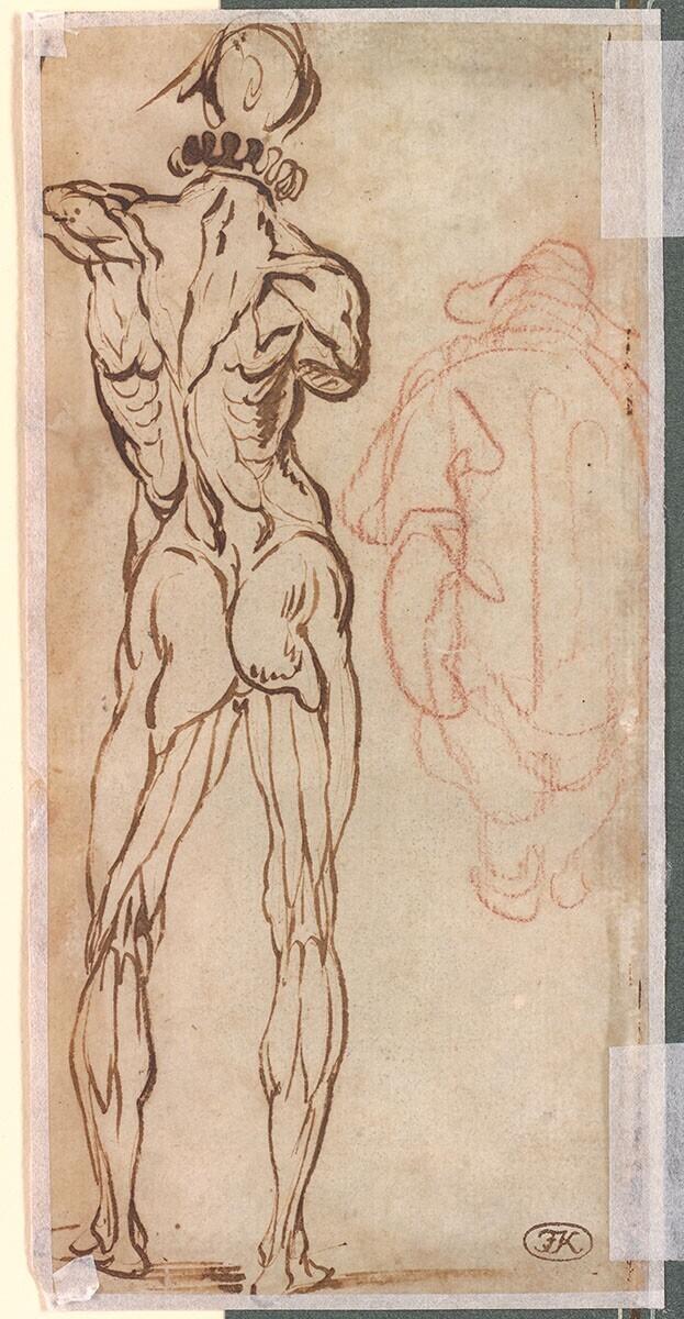 Standing Male Figure Seen from the Back