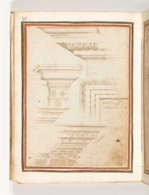 folio-uit-het-gozzoli-album-architectuurdetails-waaronder-klassieke-kroonlijsten-en-deuromlijsting-van-het-pantheon