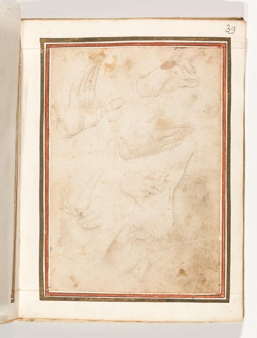 Folio from the Gozzoli Album: Eight Hands