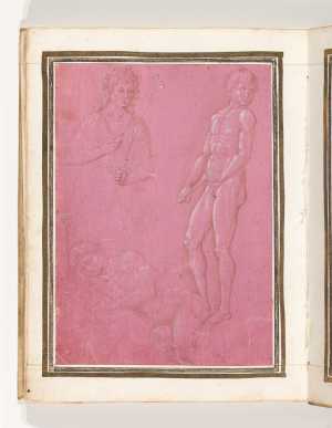 folio-uit-het-gozzoli-album-johannes-de-doper-een-staand-en-liggend-mannelijk-naakt