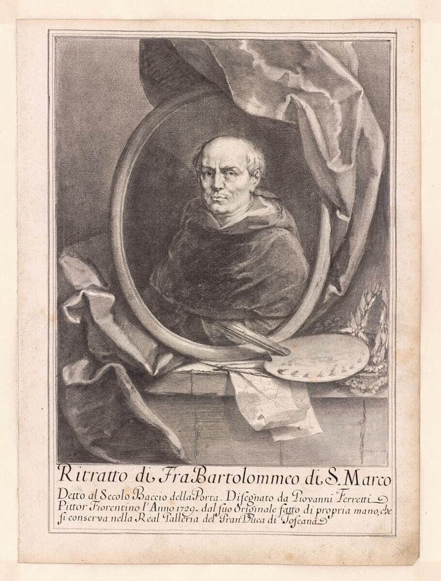 Portrait of Fra Bartolommeo (Frontispiece of Gabburri Album M)