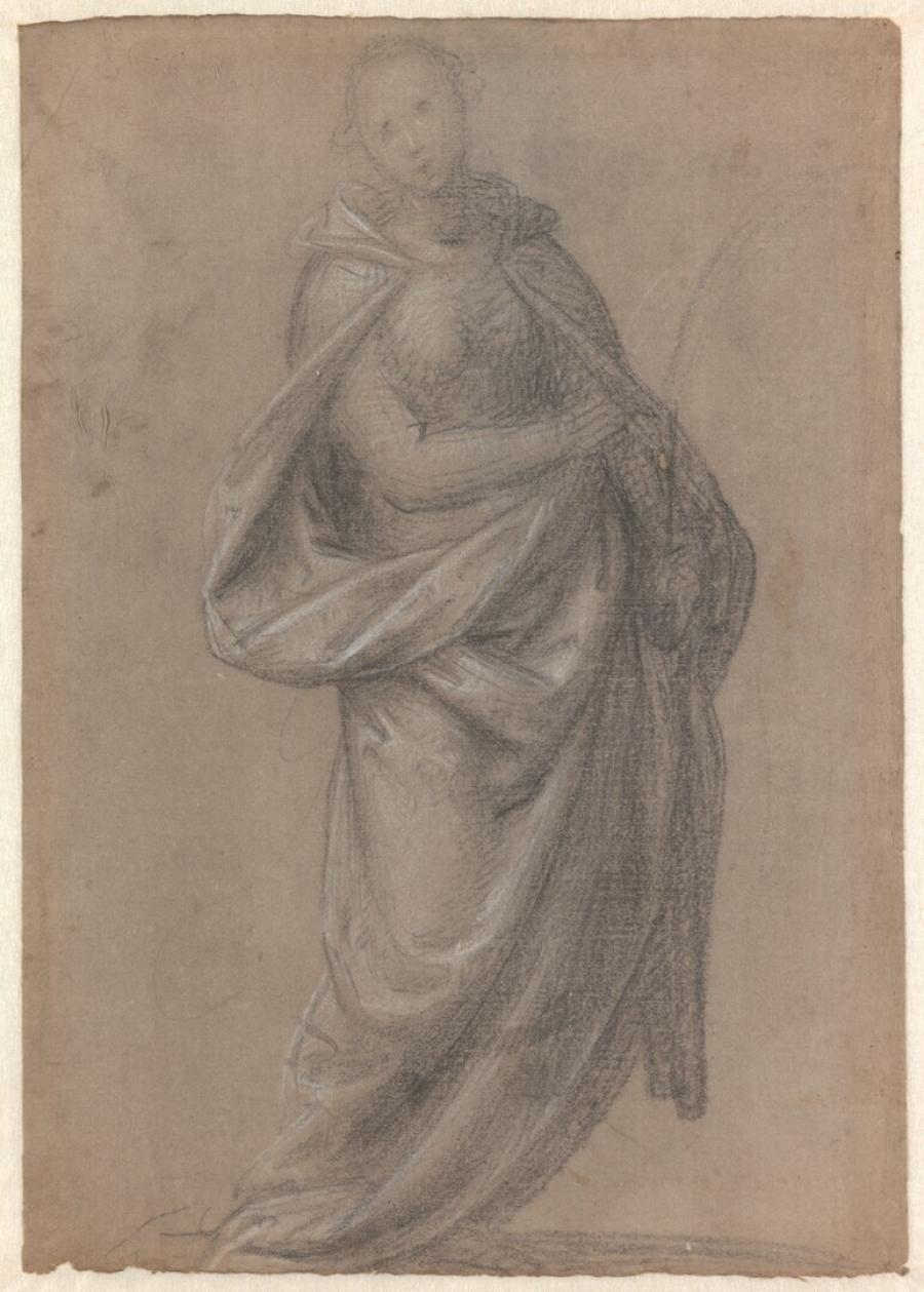 Study for a Standing Female Saint