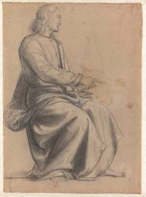 studie-voor-de-zittende-apostel-uiterst-links-in-de-bovenhelft-lunet-van-het-laatste-oordeel-florence-museo-di-san-marco