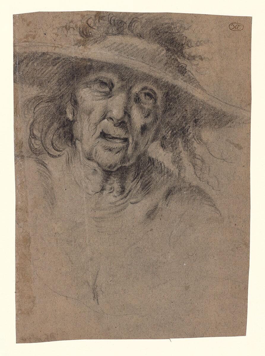 Studie van een oude vrouw
