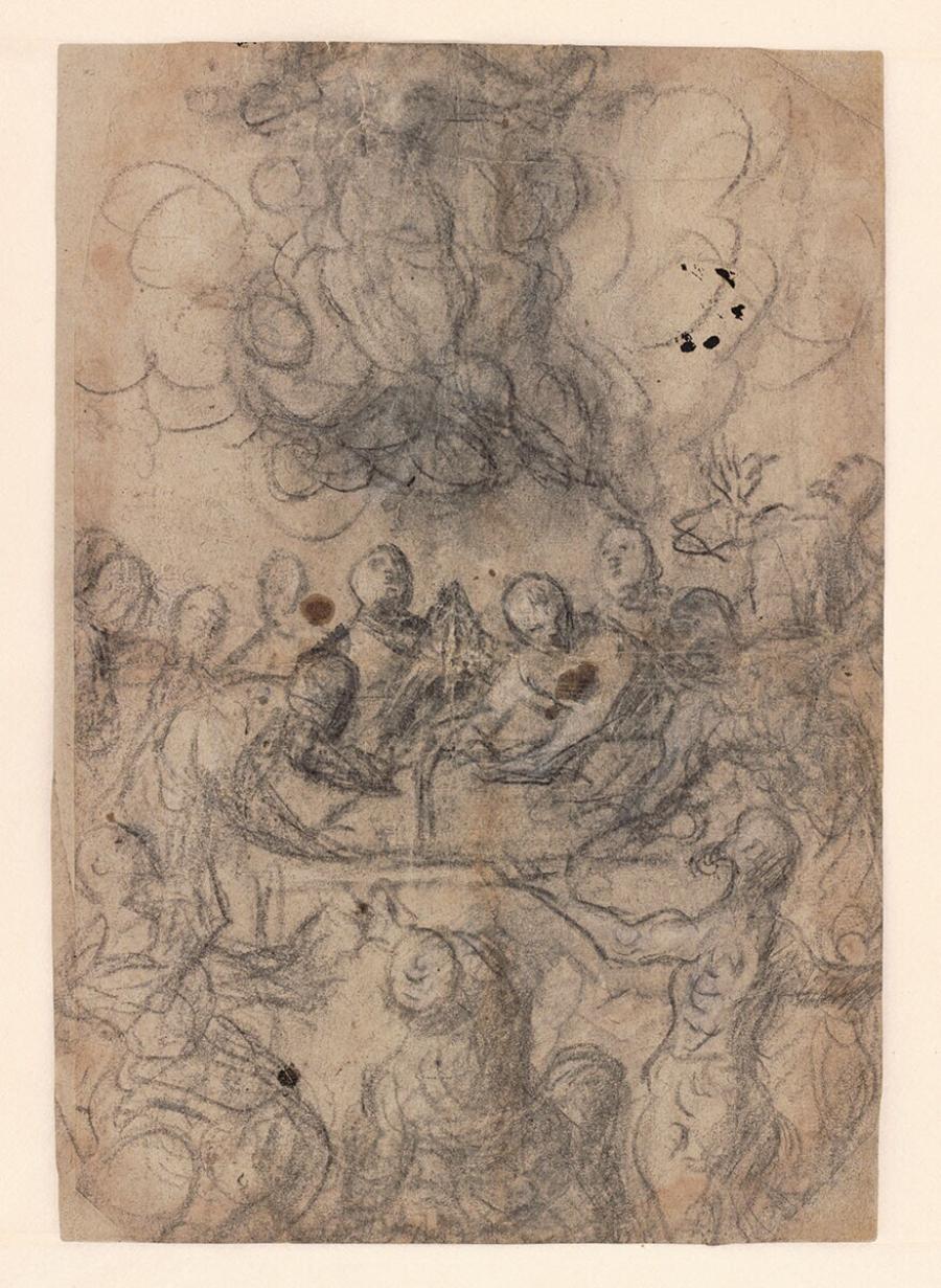 Compositiestudie voor een Maria-Tenhemelopneming