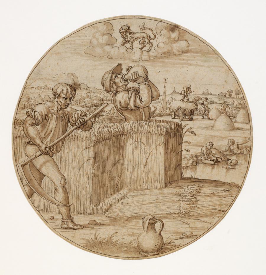 The Month July: Harvesting Grain and Haymaking