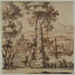 estate-with-fountain-in-mountainous-setting