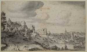 view-of-town-of-dalhem-between-liege-and-maastricht-from-the-high-road-with-the-ruin-of-the-castle