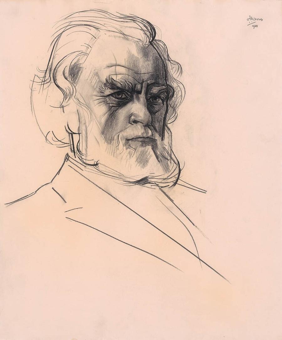 Portrait of Dr. A.J. Domela Nieuwenhuis (preliminary study)