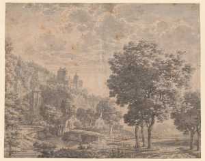 gezicht-op-een-heuvel-met-kasteel