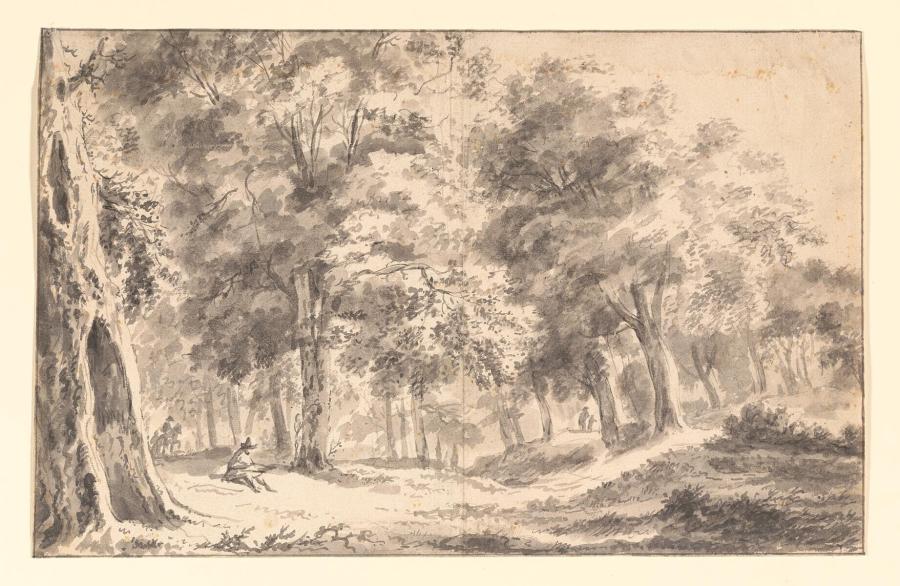 Forest View with a Seated Draughtsman