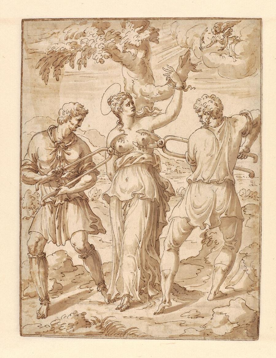 Het martelaarschap van de heilige Agatha
