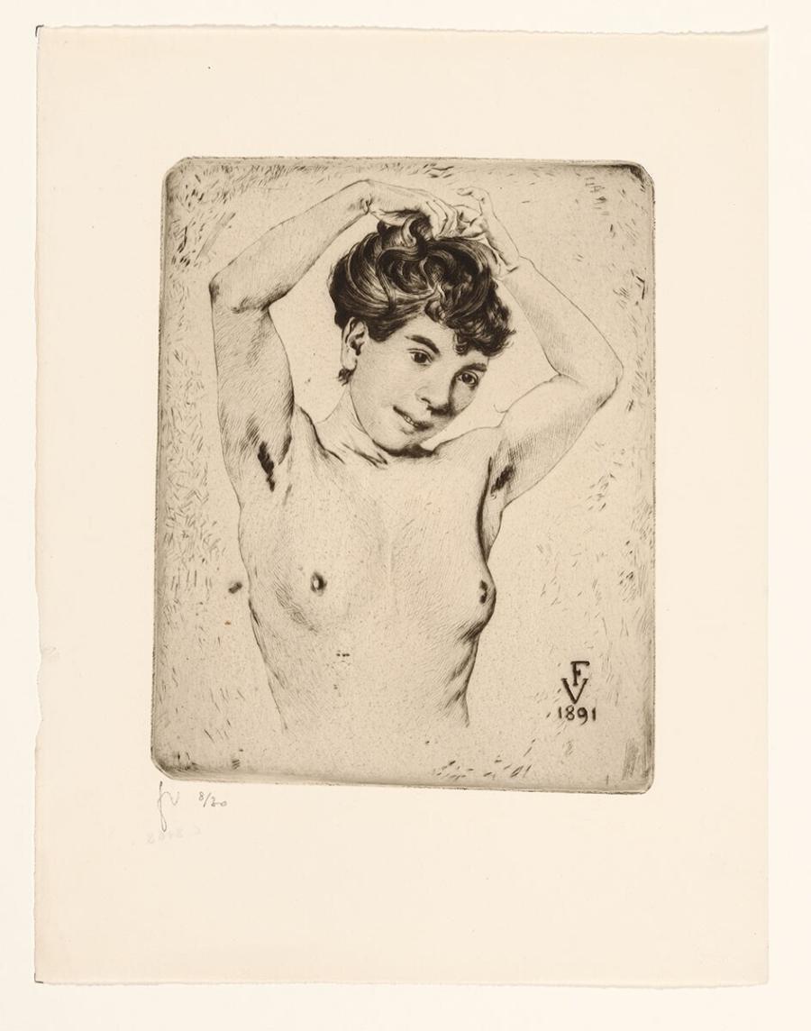 Nude woman