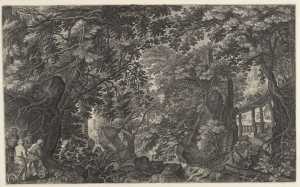 boslandschap-met-jager