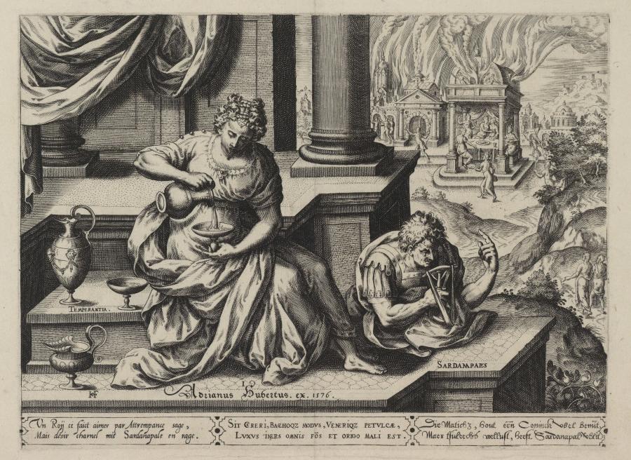 Temperantia en Sardanapalus van Ninive