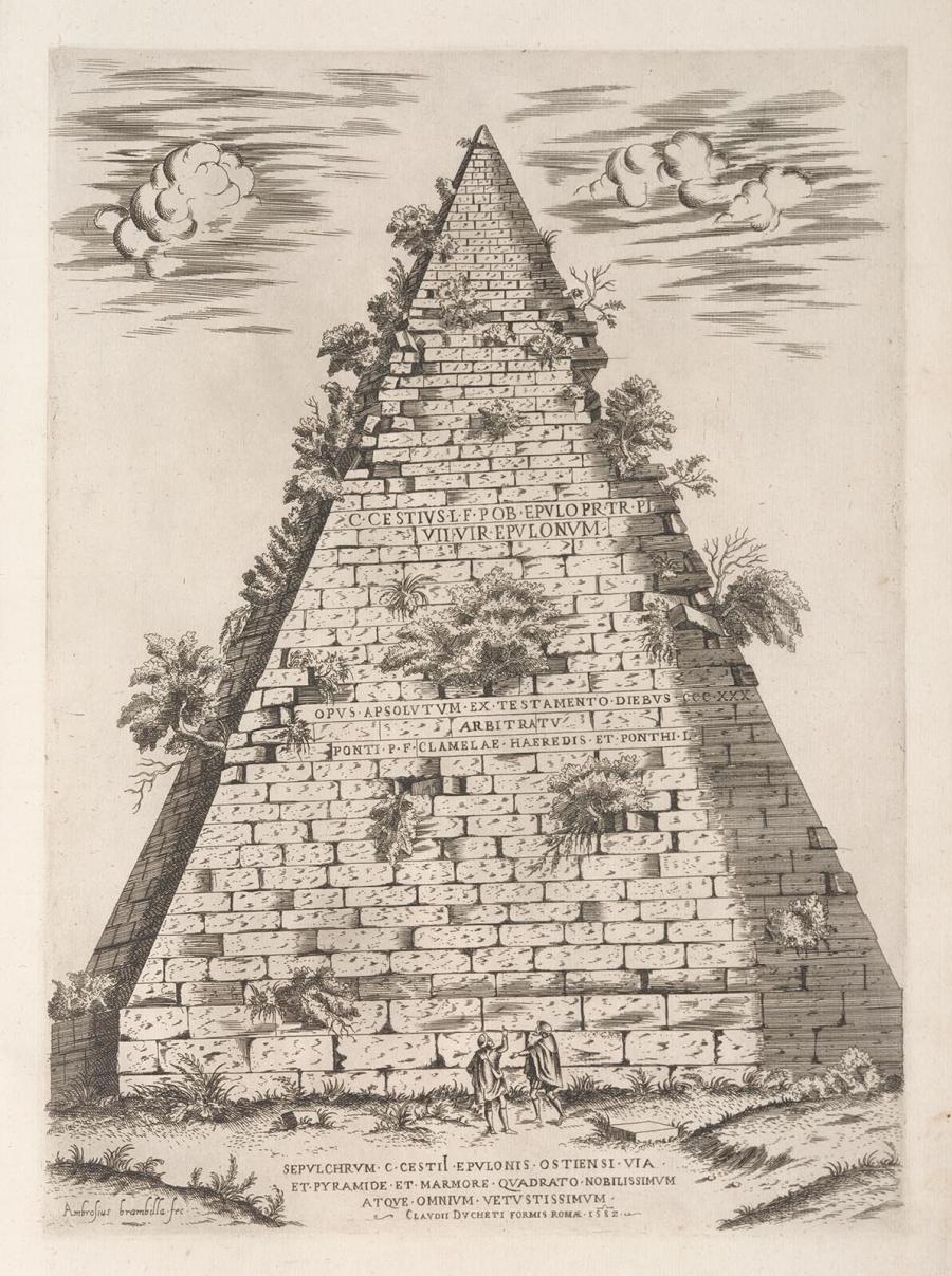 Pyramid of Cestius in Rome