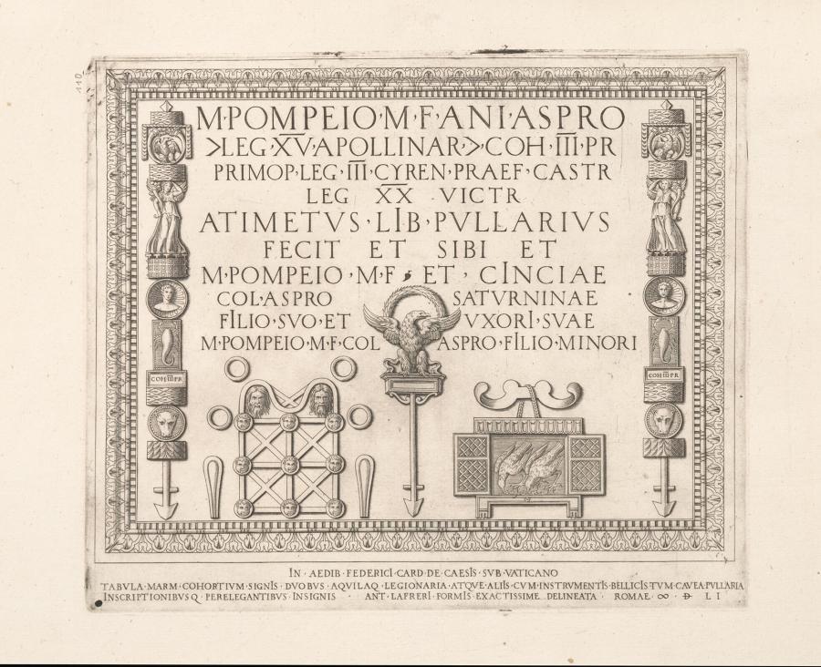 Grafreliëf van Marcus Pompeius Asper