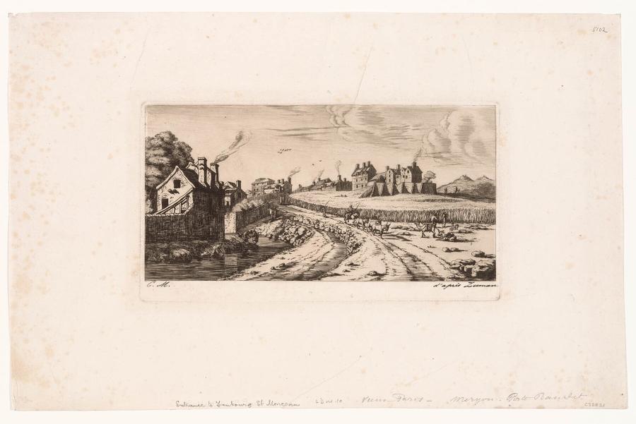 Toegangsweg tot de voorstad Saint-Marceau bij Parijs