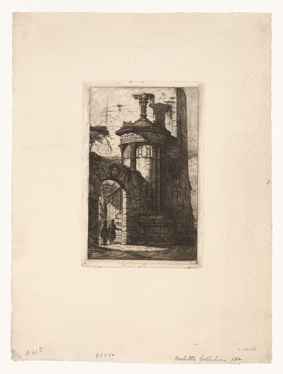 Entrée du Couvent des Capucins français à Athènes