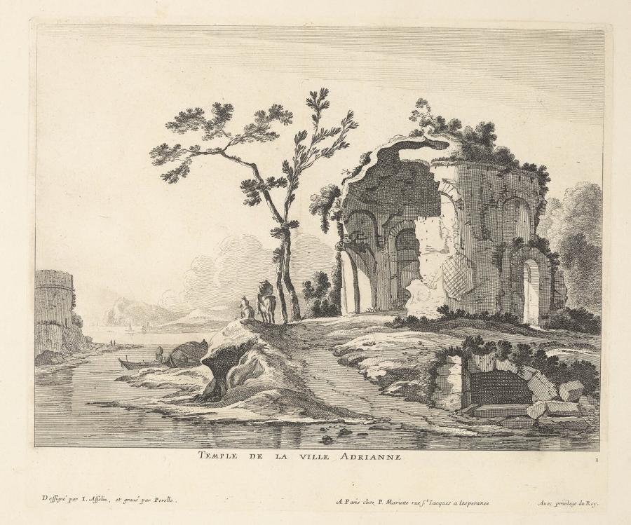 Ruins of the Villa Adriana in Tivoli