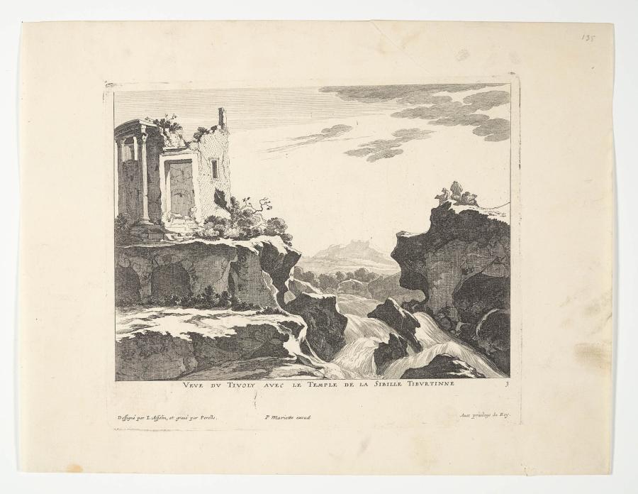 View of the Temple of Vesta in Tivoli