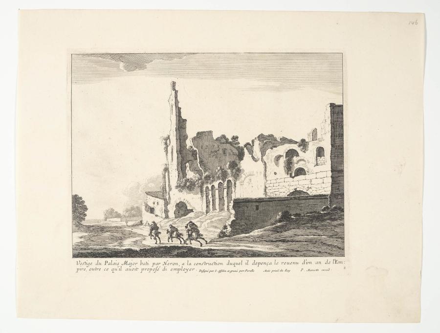 View on the Ruins of the Domus Aurea in Rome