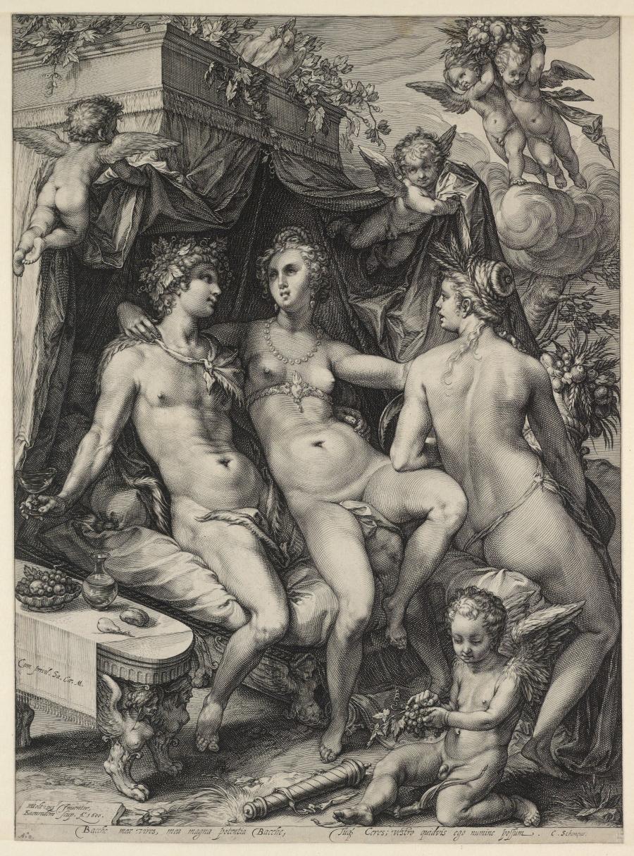 Zonder Ceres en Bacchus bevriest Venus