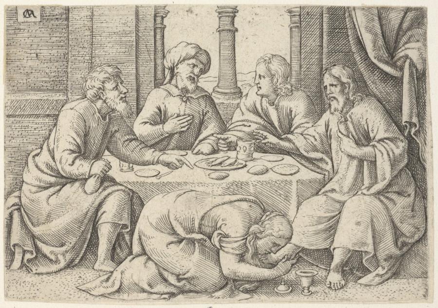 Mary Magdalen Washing the Feet of Christ