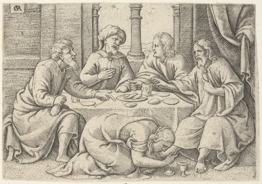 Mary Magdalen Washing the Feet of Christ