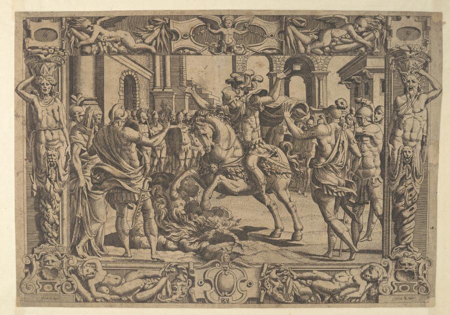 Marcus Curtius Throwing Himself into the Curtius