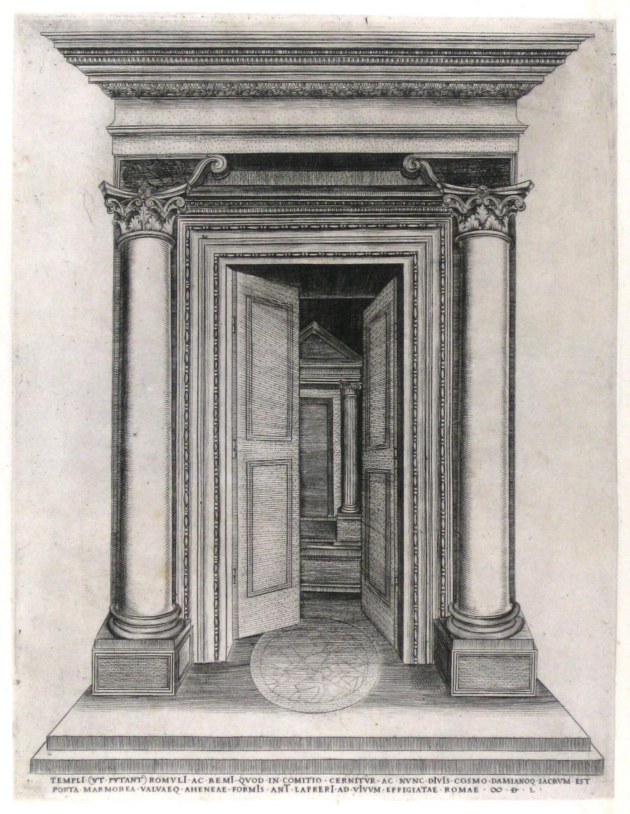 The Entrance of the former Temple of Romulus and Remus