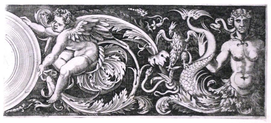 Fries met putto en sirene
