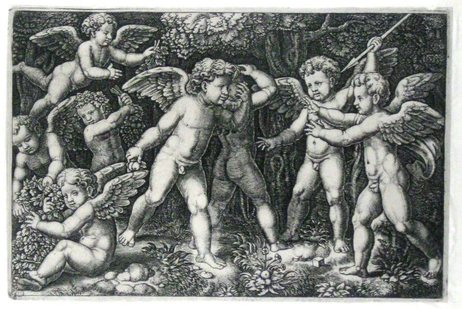 Putti Playing