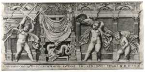 antiek-relief-met-drie-cupido-s