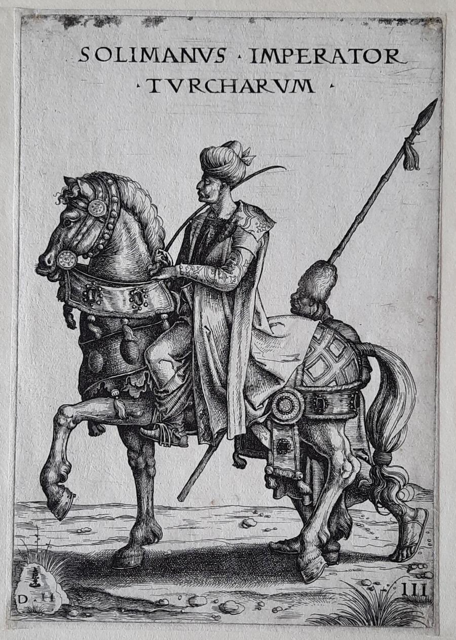 Sultan Soleiman  the Magnificent on horseback