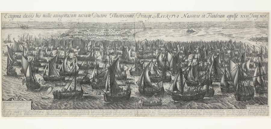 The Landing of the Army Fleet of Prince Maurits at Philippine