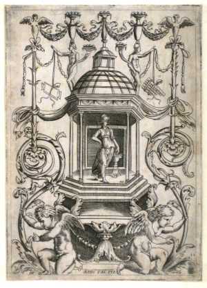 ornamentprent-met-pallas-athene